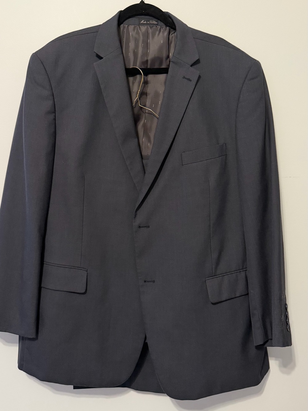 Evan Picone Navy Suit Jacket 52R Pants 47R Classic Formal Suit